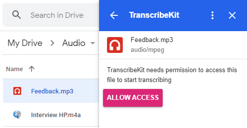 Allow Access